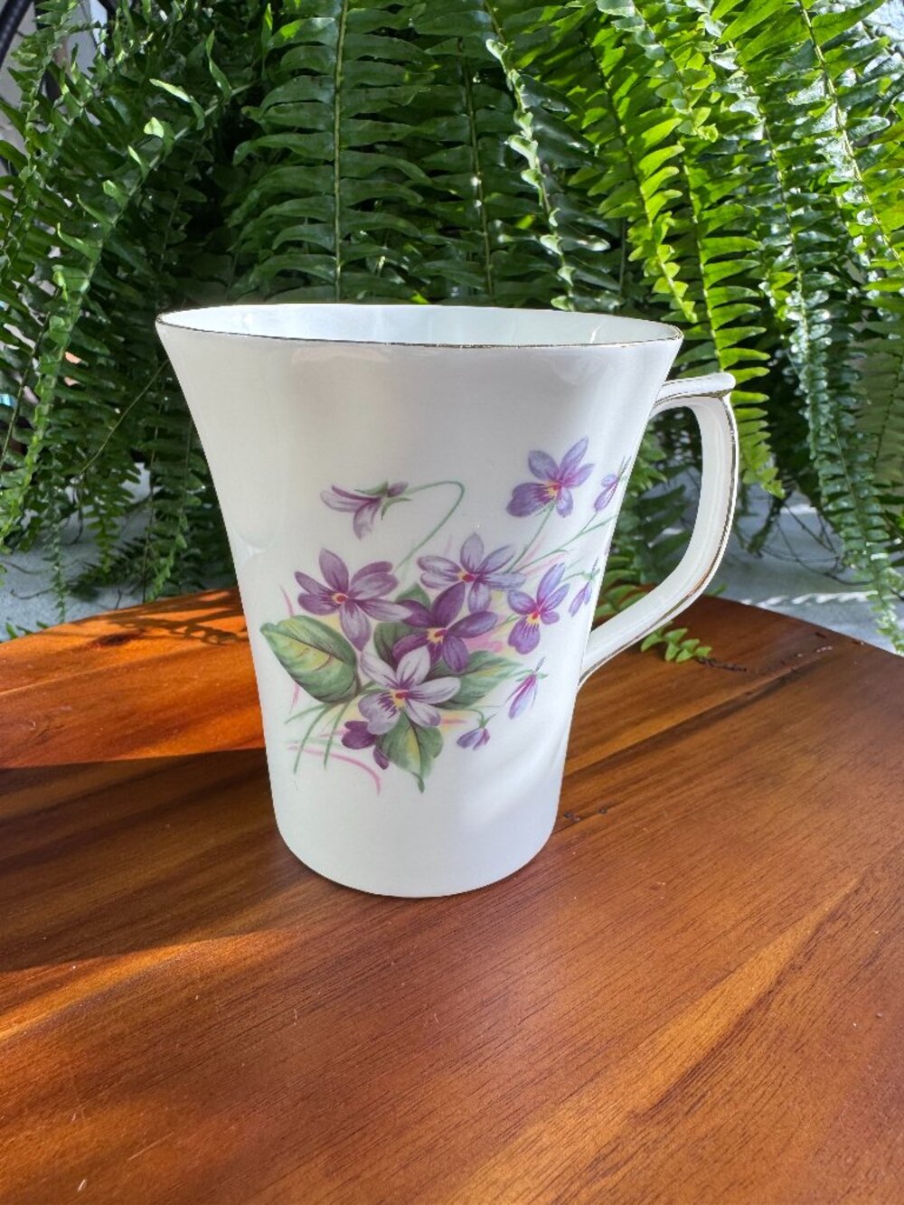 Vintage Duchess Bone China Violet Mug